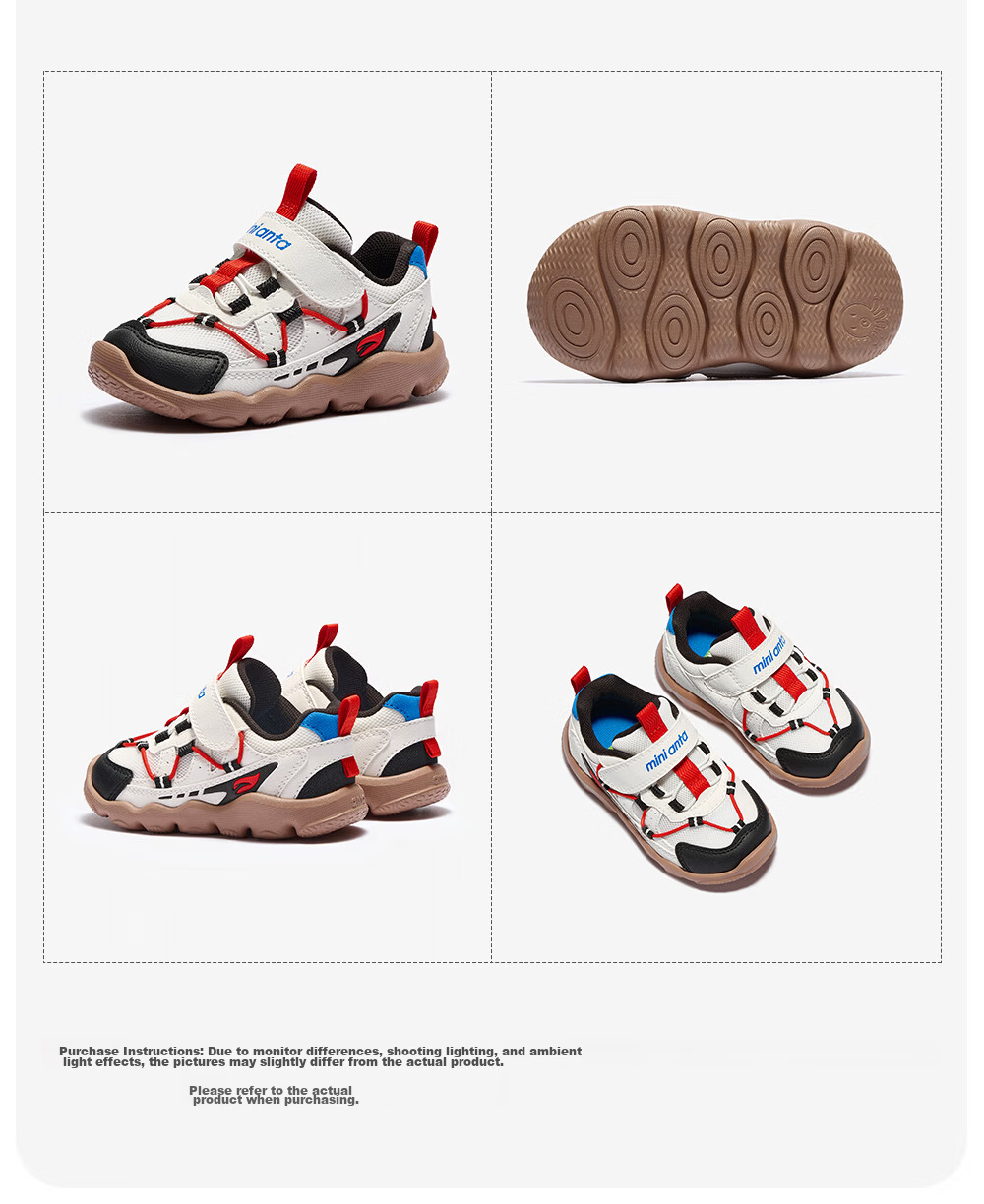 Anta Kids Sports Shoes Boys Infant 2026 Thick Sole Wear-Resistant Lightweight Casual Shoes A32630071 25